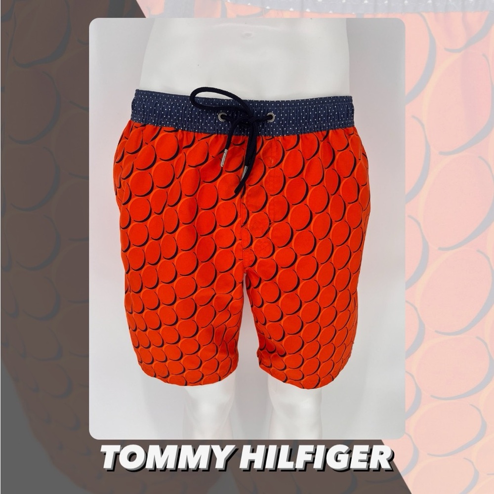 EUC Tommy Hilfiger Circle Print Swim Trunks